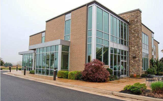 Modern commercial building in coastal Virginia
